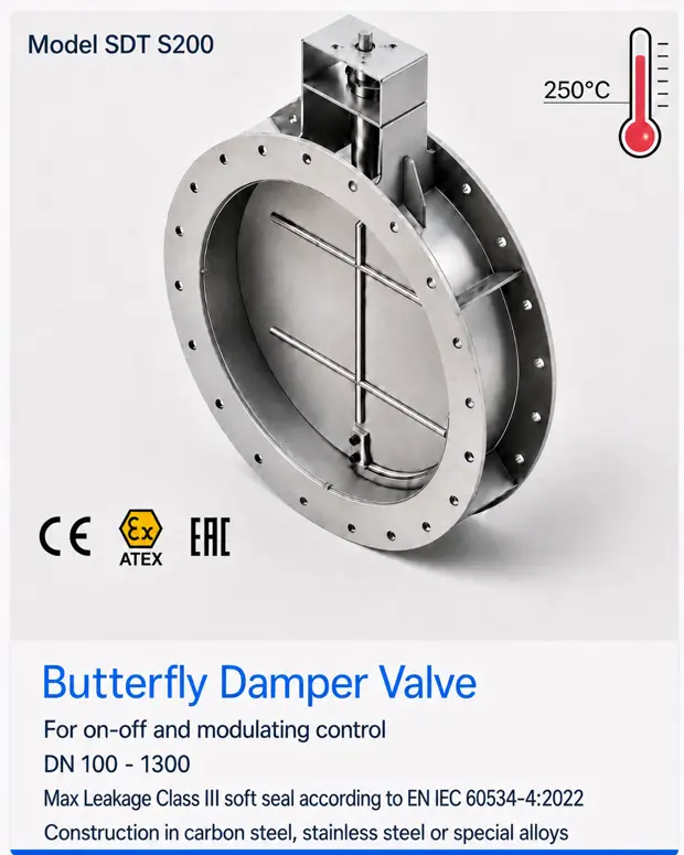 SDT S200 — Válvula damper