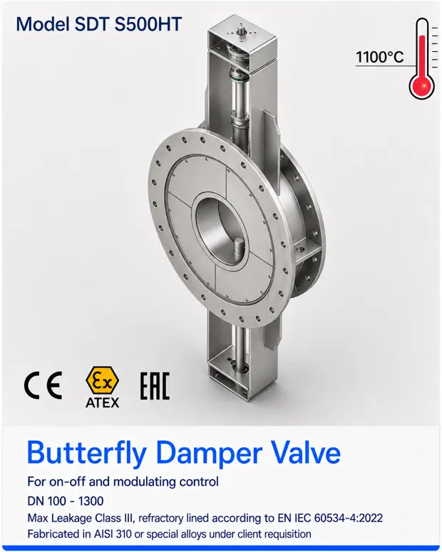 SDT S500 — Válvula HT refractory